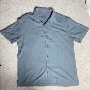 Tommy Bahama Plain Grey Button up Tee